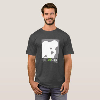 Camisa reservada y fuerte del logotipo - oscuridad
