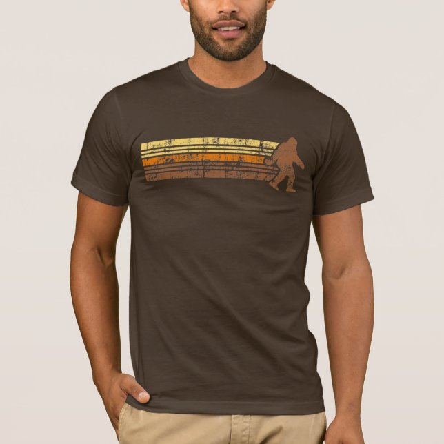 Camisa retra apenada de Sasquatch del vintage (Anverso)