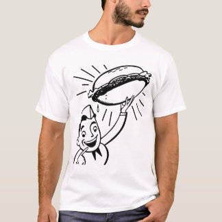 Camisa retra de la hamburguesa