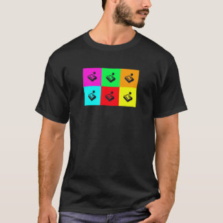 Camisa retra del videojugador del popart