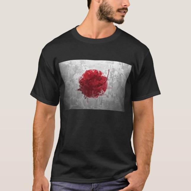 Camisa retra fresca de la bandera de Japón (Anverso)