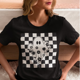 Camisa Retro de Plaid de Búfalo Fantasma 