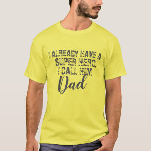 Camisa Retro Super Dad, papá de superhéroe vintage