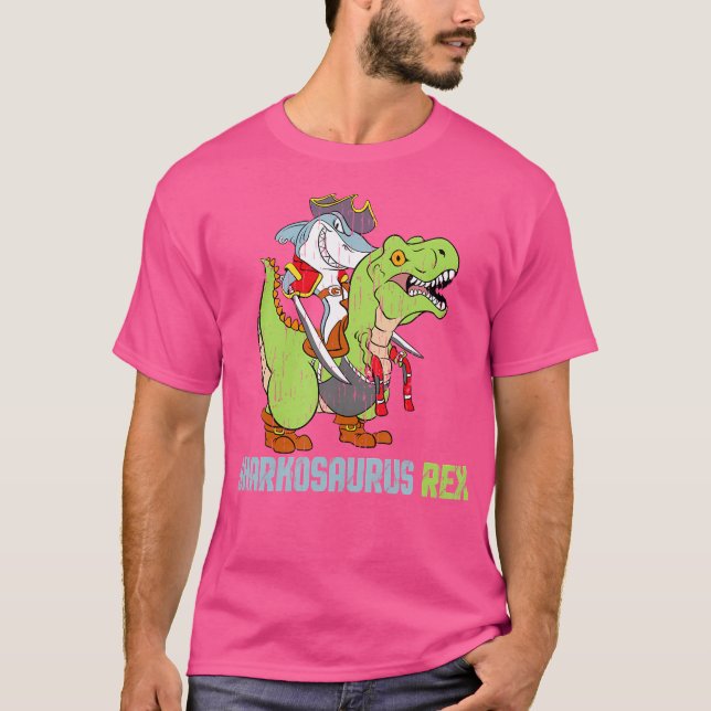 Camisa Rex Sharkosaurus - Trex P Tiburón Y Dinosau (Anverso)