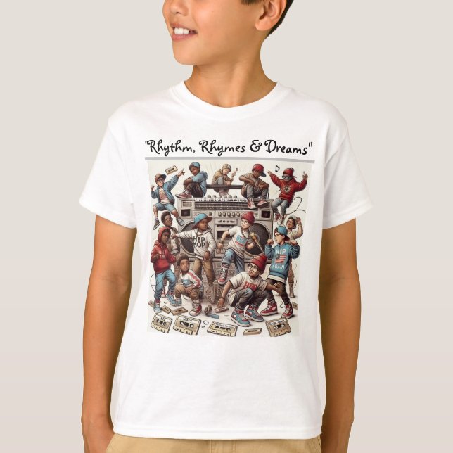Camisa "Rhythm, Rhymes & Dreams" Juvenil (Anverso)