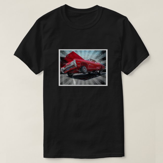 Camisa roja de la obra clásica del Lowrider de (Diseño del anverso)