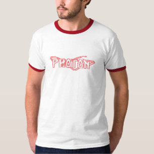 Camisa roja del campanero del fotón