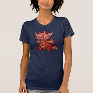 Camisa roja del dragón de Chibi