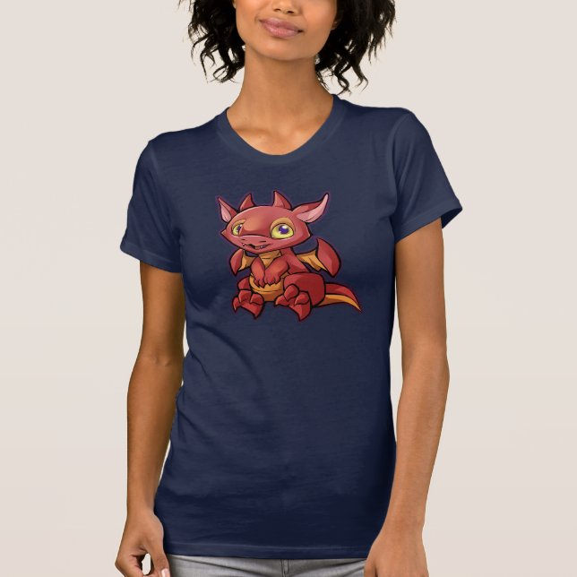 Camisa roja del dragón de Chibi (Anverso)