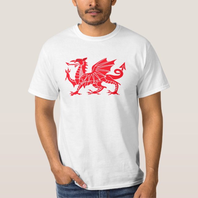 Camisa roja del dragón Galés (Anverso)