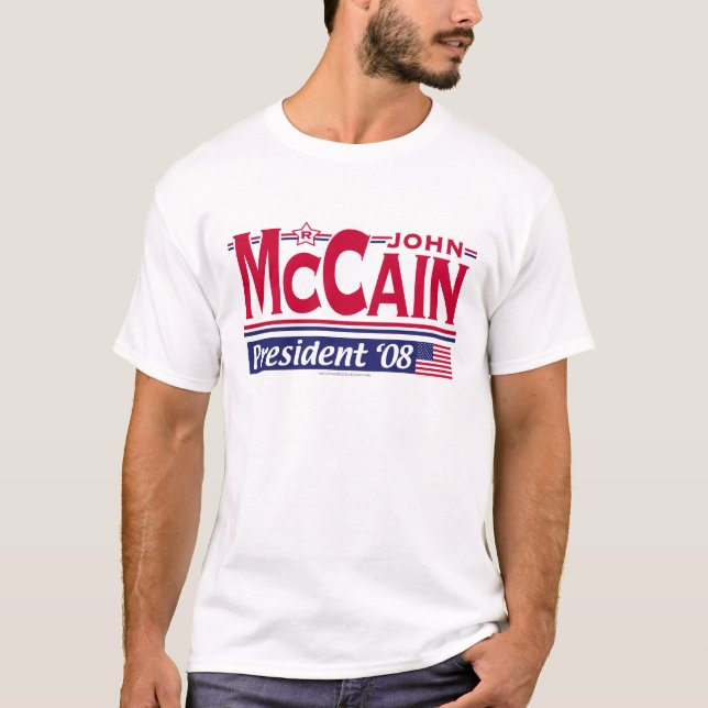 Camisa roja del GOP McCain (Anverso)