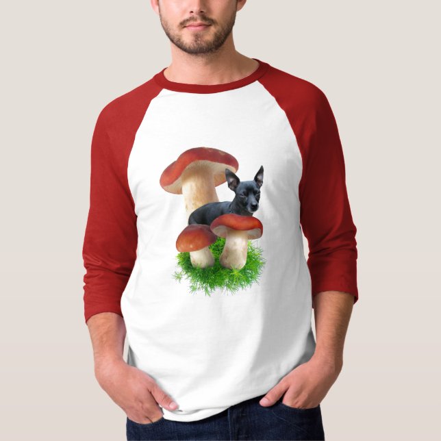Camisa roja del perro de la seta (Anverso)