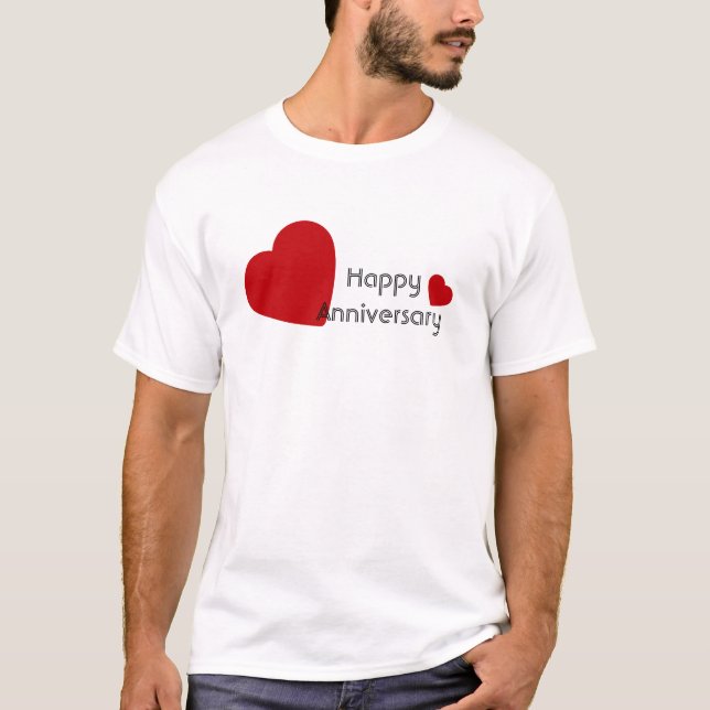 Camisa Romántica Feliz Aniversario (Anverso)