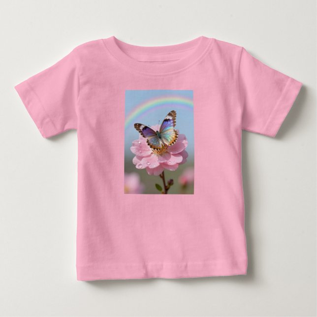 Camisa Rosa Butterfly Bliss (Anverso)