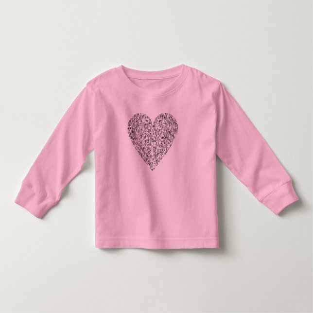 Camisa rosa de corazón dulce (Anverso)