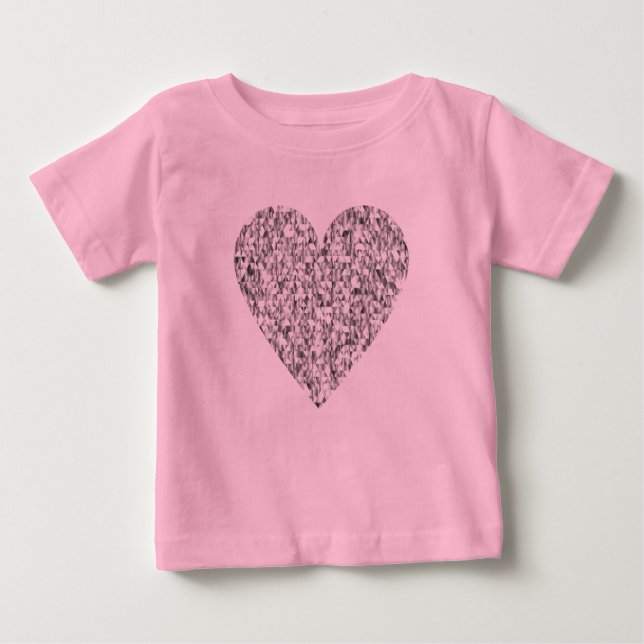 Camisa rosa de corazón dulce (Anverso)