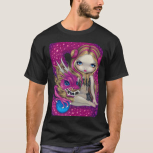 Camisa rosada brillante del dragón