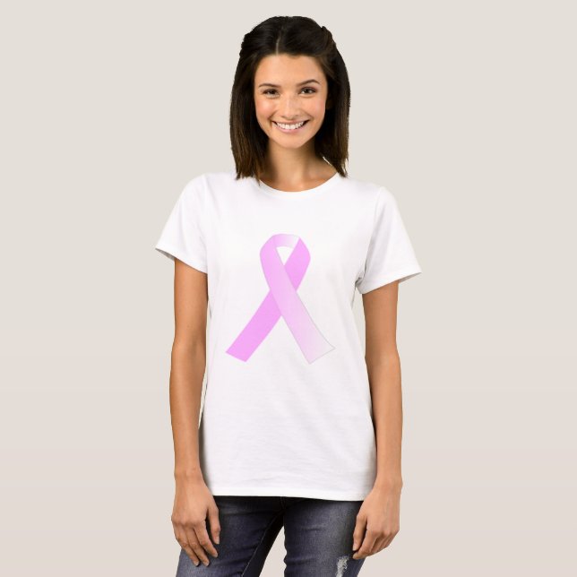 Camisa rosada de la conciencia del cáncer de pecho (Anverso completo)