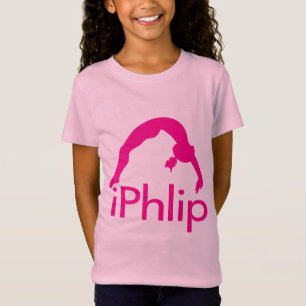 Camisa rosada de la gimnasia para el chica