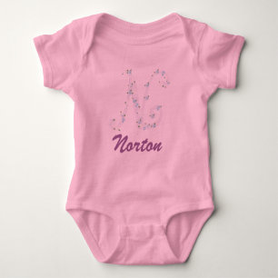 Camisa rosada del bebé de Norton