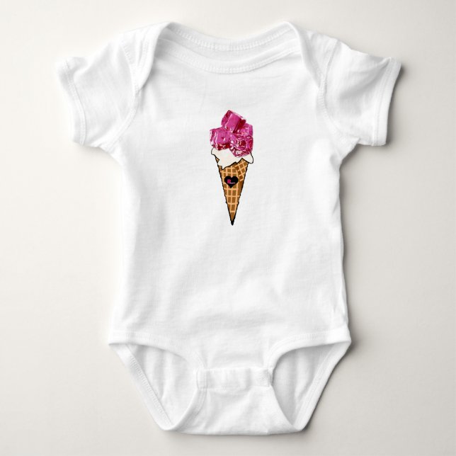 Camisa rosada del cono de helado (Anverso)