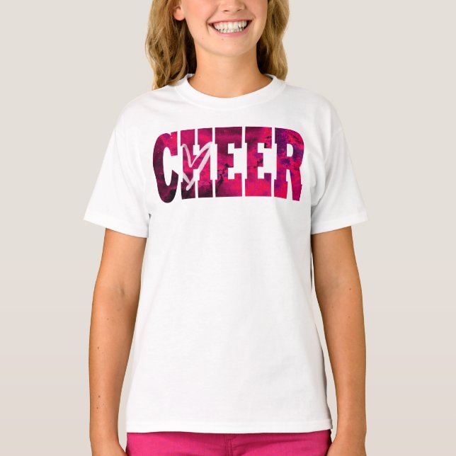 Camisa rosada del corazón de la alegría (Anverso)