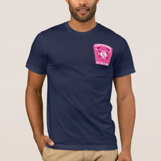 Camisa rosada del deber de la marina de guerra del