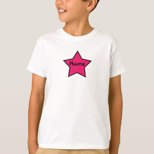 Camisa rosada y negra de la estrella descarada de