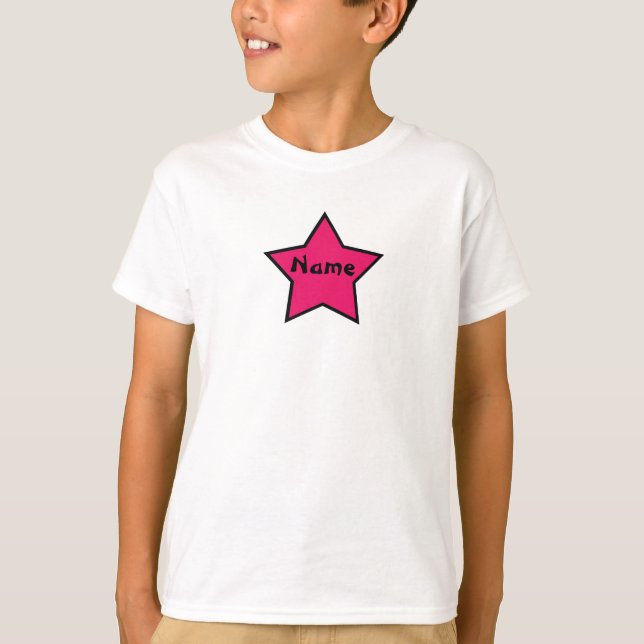 Camisa rosada y negra de la estrella descarada de (Anverso)