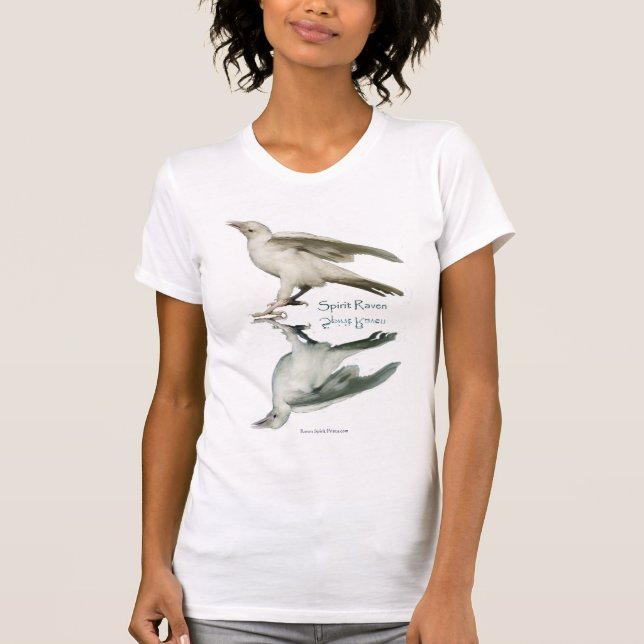 Camisa salvaje "SPIRIT RAVEN II" Rara blanca (Anverso)