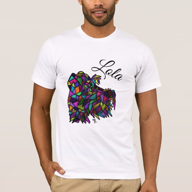 Camisa Schnauzer a bordo de un disquete personaliz (Anverso)