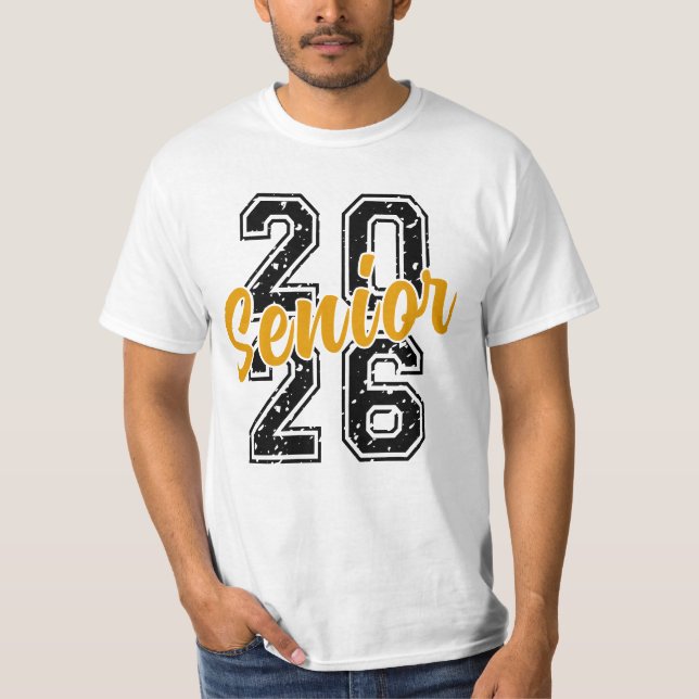 Camisa Senior 2026, Clase de 2026 Senior SVG, Grad (Anverso)