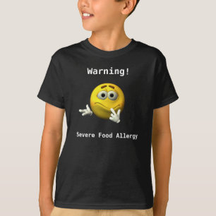 Camisa severa de la alergia alimentaria