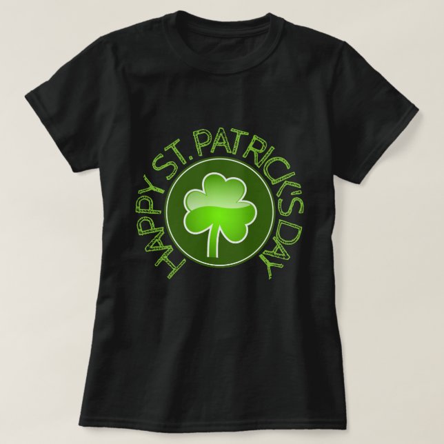Camisa Shamrock personalizada en el Día de San Pat (Diseño del anverso)