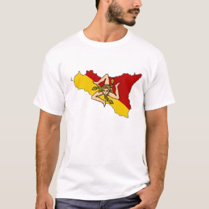 Camisa siciliana de la isla de la bandera