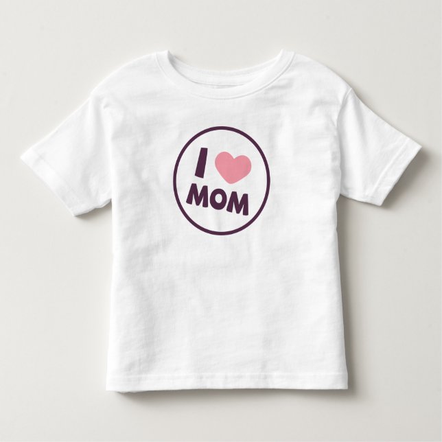 Camisa simple del día de madre de la mamá del amor (Anverso)