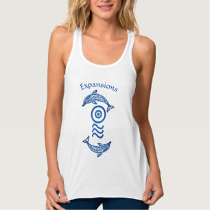 Camisa sin mangas del delfín de las mujeres