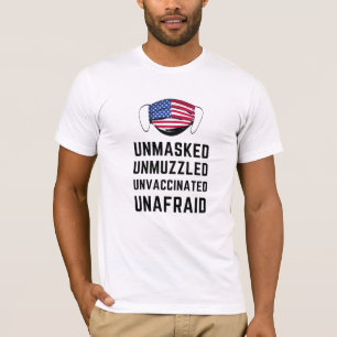 Camisa sin miedo sin mascarilla sin amordazar sin