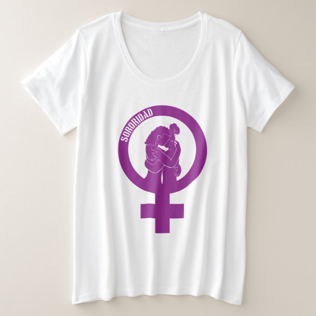 Camisa Sisterhood Plus-Size (Anverso del diseño)