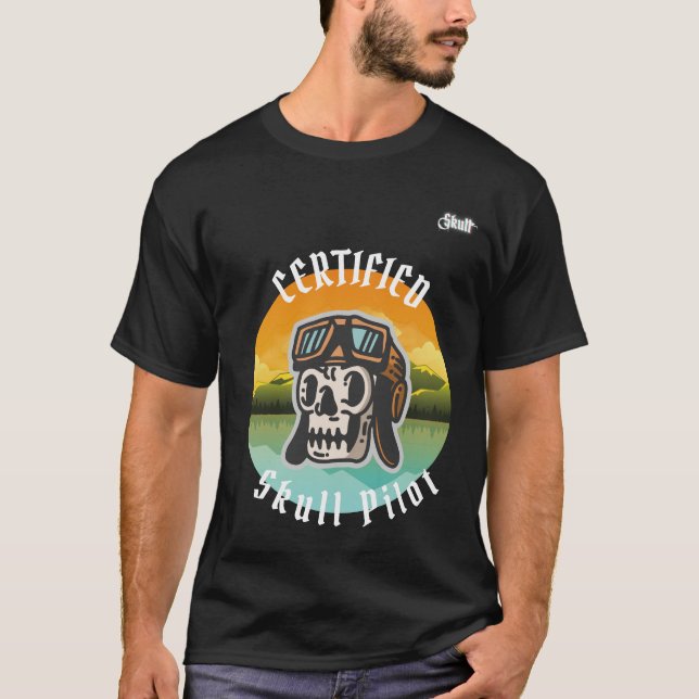 Camisa Skull piloto certificada: perfecta para los (Anverso)