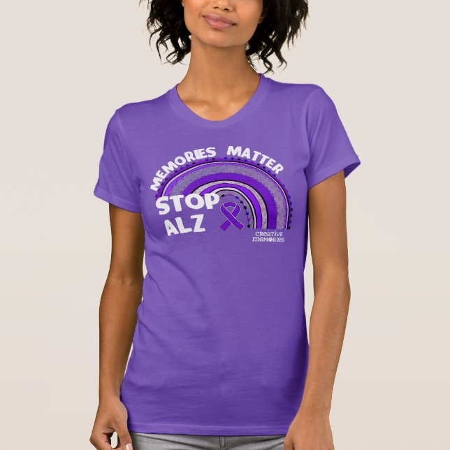 Camisa SLIM más larga Día Alz Assn 2024 (Anverso)