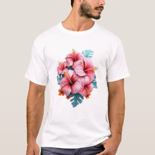 CAMISA T DE DISEÑO DE FLORES