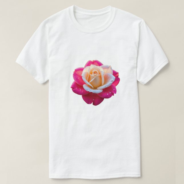 CAMISA T DE DISEÑO DE FLORES (Diseño del anverso)