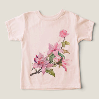 CAMISA T DE DISEÑO FLORAL PARA NIÑOS