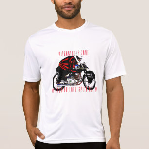 Camisa T de la Carreras de la cabeza embotellada