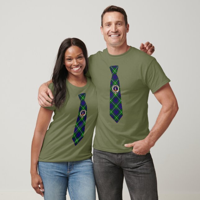 Camisa T-Shirt de Corbata MacIntyre Tartán con Ins (Unisexo)