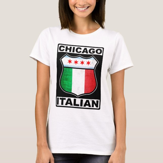 Camisa Tee American Italiana de Chicago (Anverso)