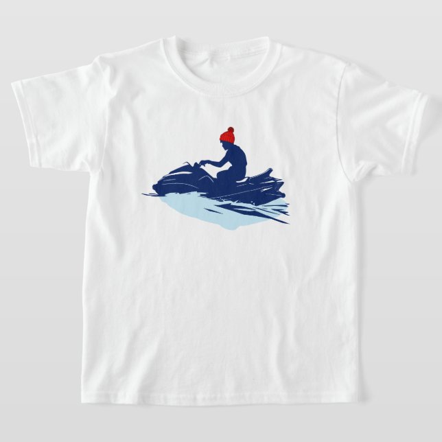 Camisa Tee Blanca para Niños | Aventura para moto  (Distribución)