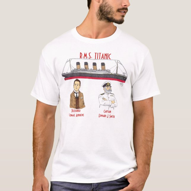 Camisa titánica con el diseñador y el capitán de (Anverso)