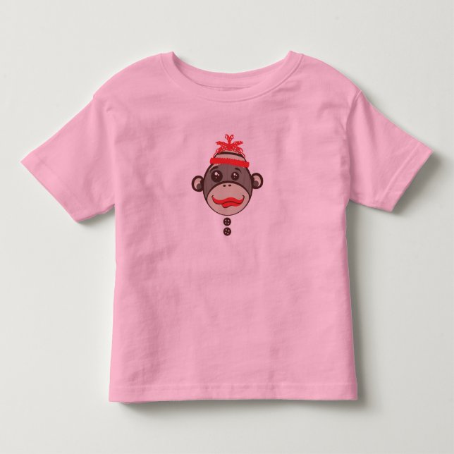 Camisa tonta del mono del calcetín de los vidrios (Anverso)
